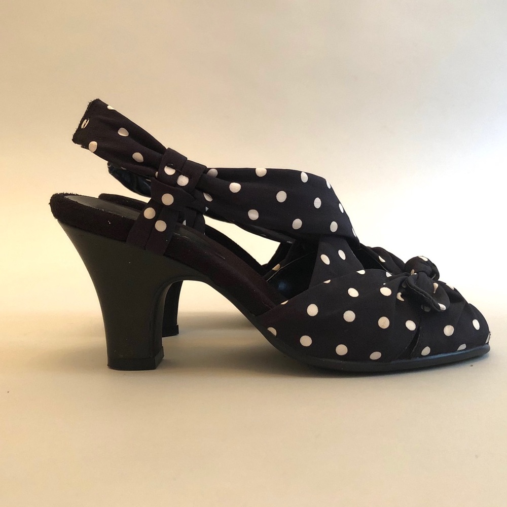 Polka Dot Black & White Aerosoles Sandals